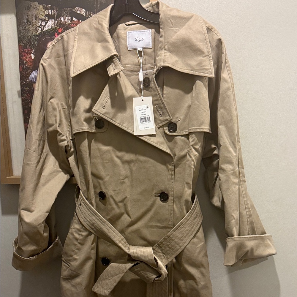 Rails Khaki Belted Trench Coat